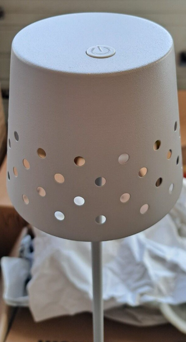 Tchibo LED Stehleuchte Akku Metall 120cm Stehlampe Kabellos Modern