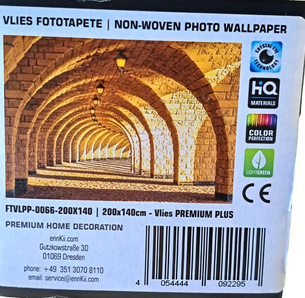 ENKii Vlies Fototapete Arkaden Steinbogen Gewölbe 200x140 cm Premium Plus E2
