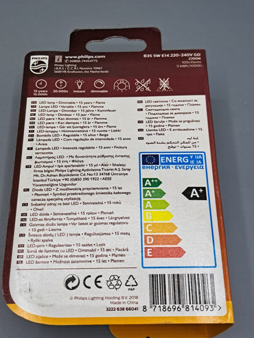 Philips Vintage LED Flame, 350 Lumen, E14