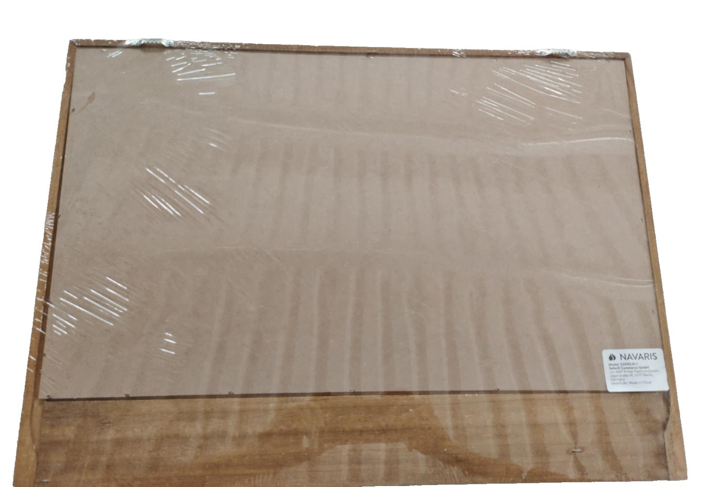 Navaris Kreidetafel 60x45cm Wandtafel Holzrahmen Ablage 4 Haken Memoboard P5