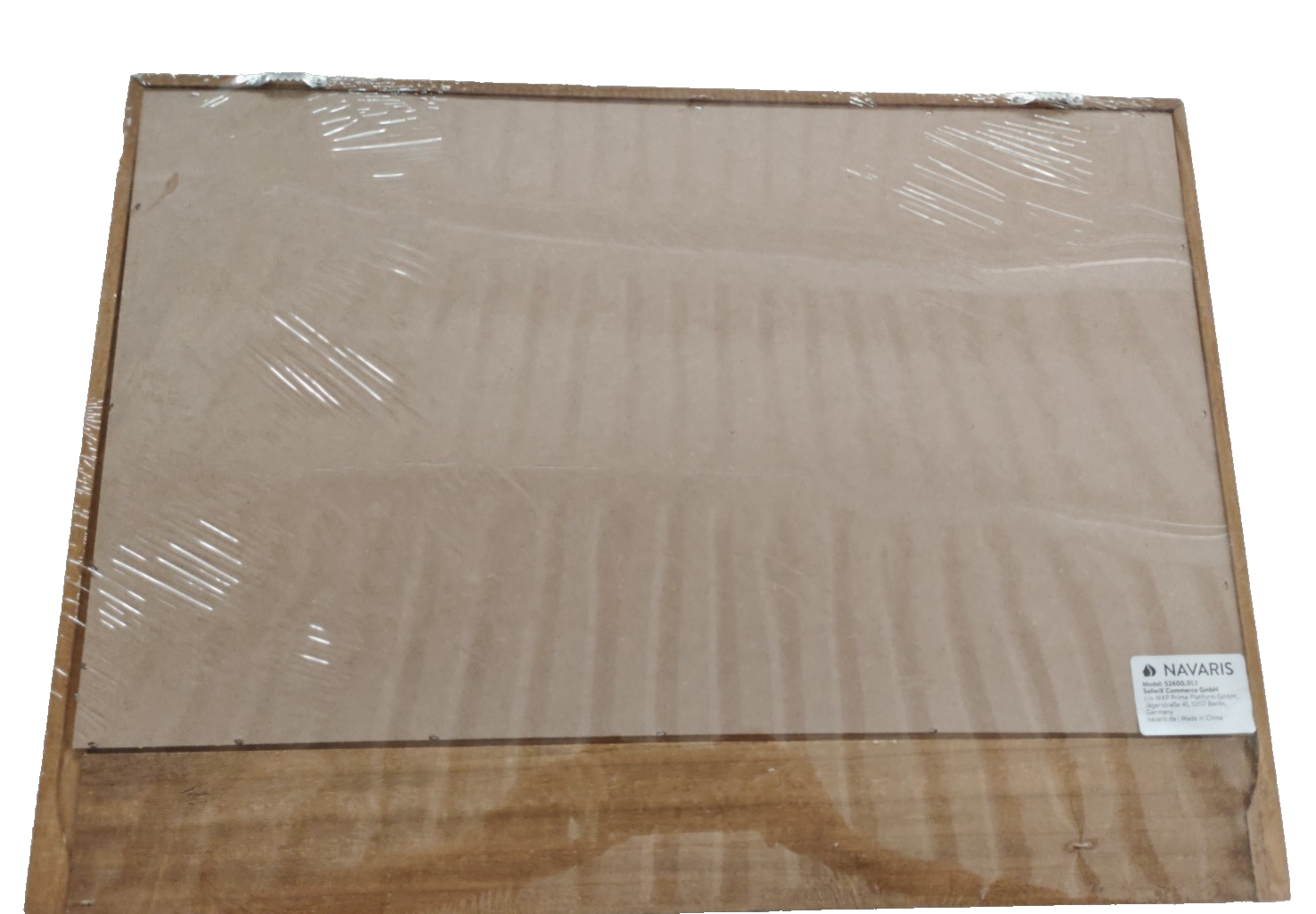 Navaris Kreidetafel 60x45cm Wandtafel Holzrahmen Ablage 4 Haken Memoboard P5