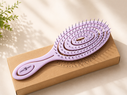 Chiara Ambra Bio Haarbürste Entwirrbürste Locken lange Haare Massagebürste C-01