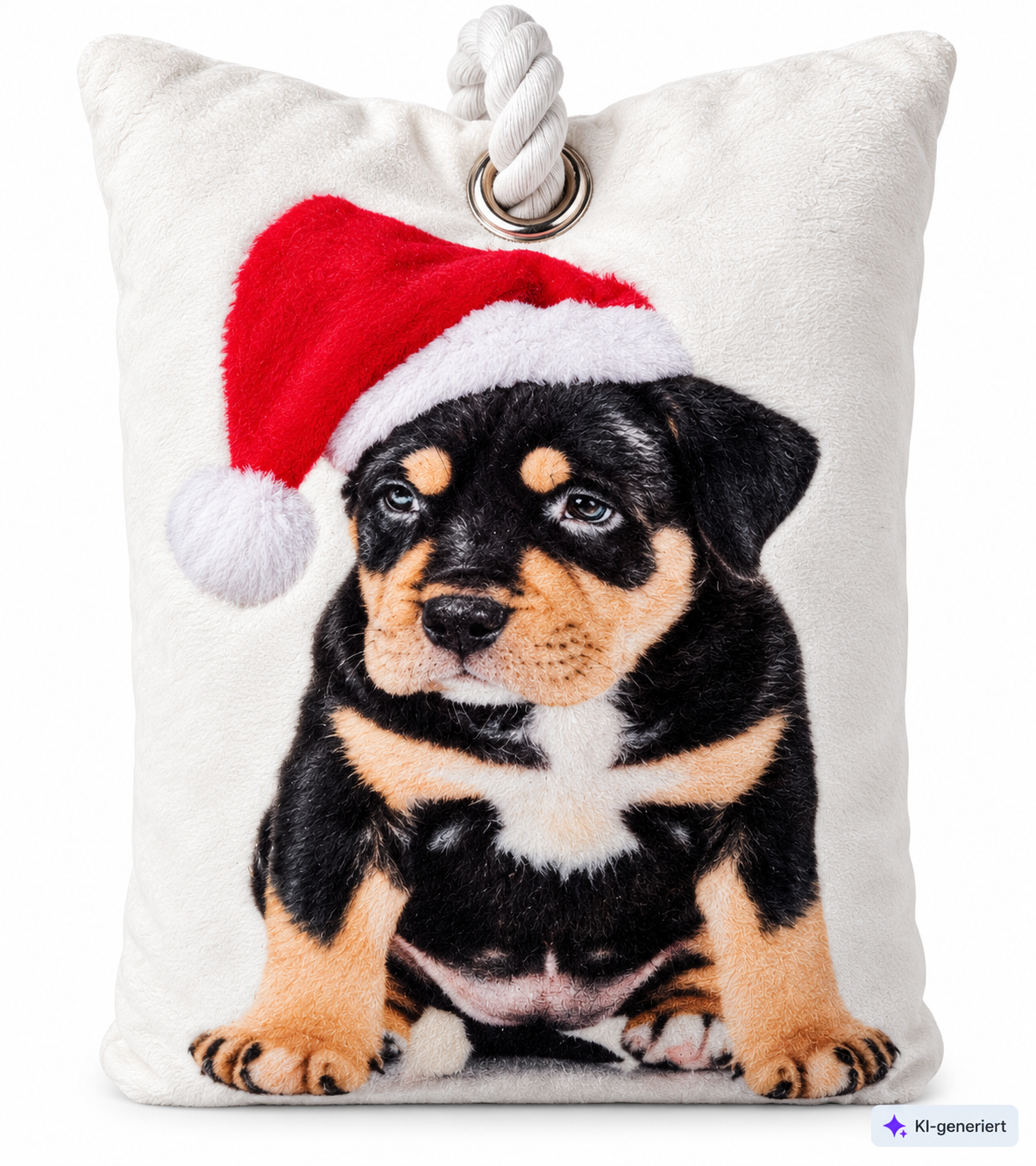 Grundig LED Weihnachts Türstopper Hund 20x14cm Weihnachtsdeko Rottweiler