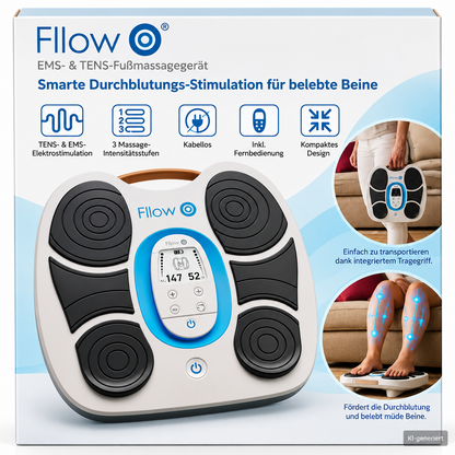 Fillow EMS TENS Fußmassagegerät Elektrostimulation Beine Massagegerät LCD HA3