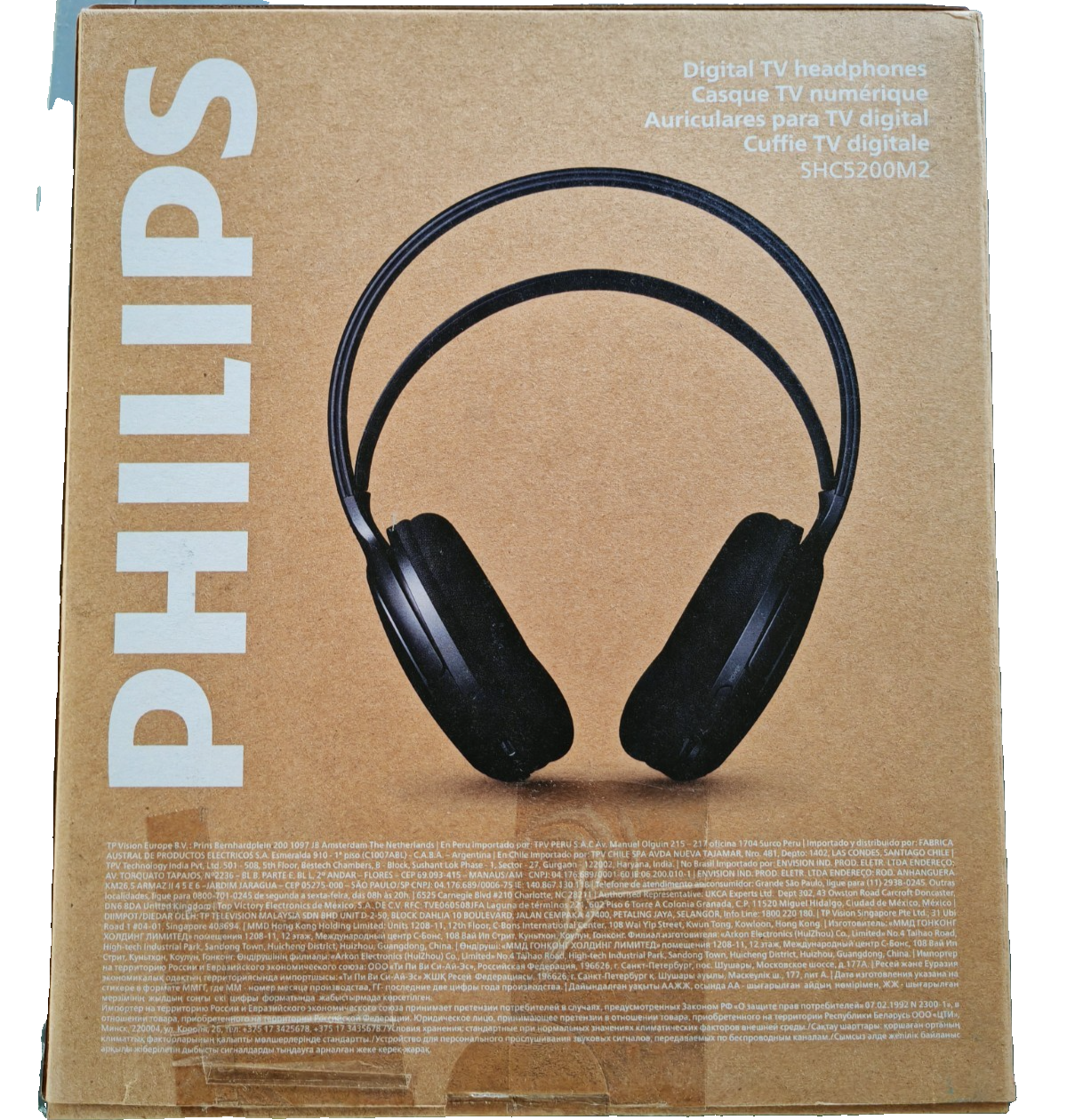 Philips SHC5200M2 TV Kopfhörer kabellos 30h Akku 30m Reichweite Schwarz A-09