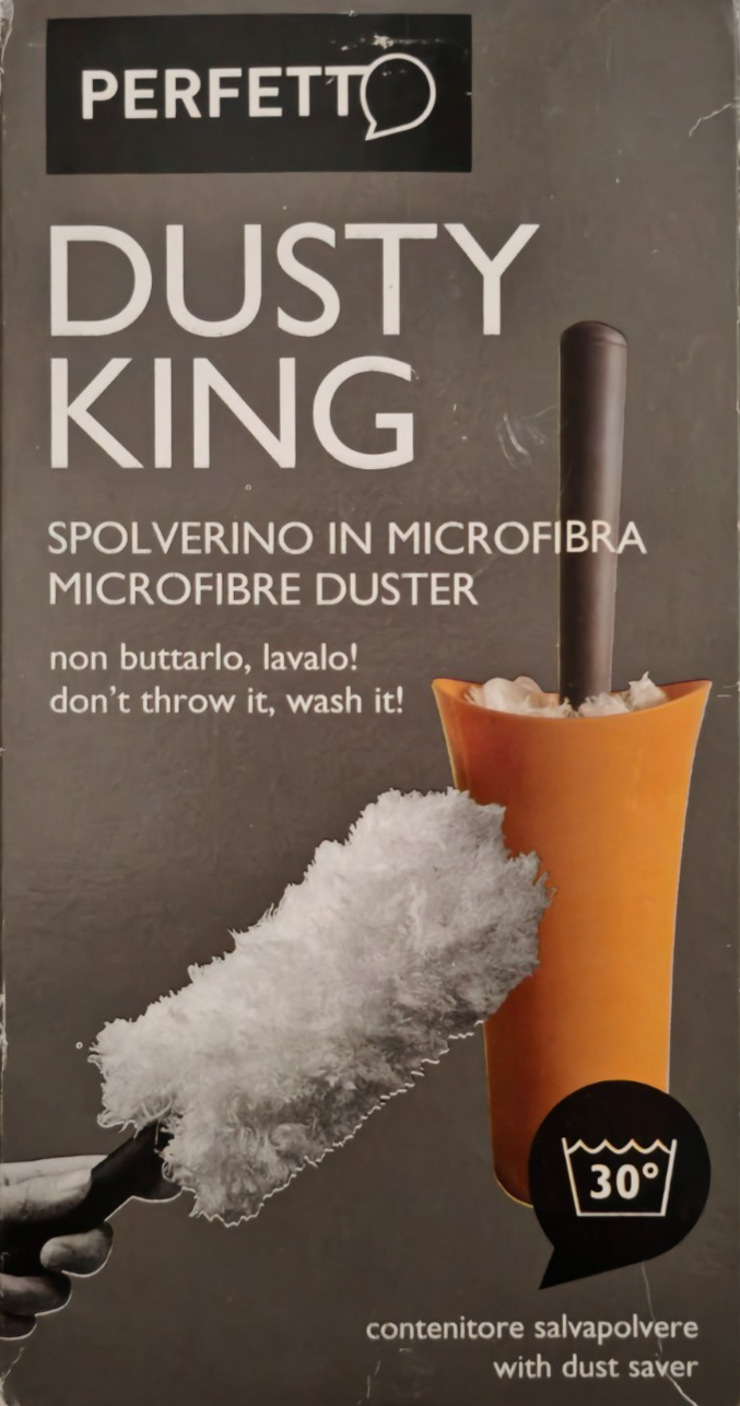 Piumino Perfetto Dusty King Staubwedel mit Behälter Staubwischer Reinigung B5