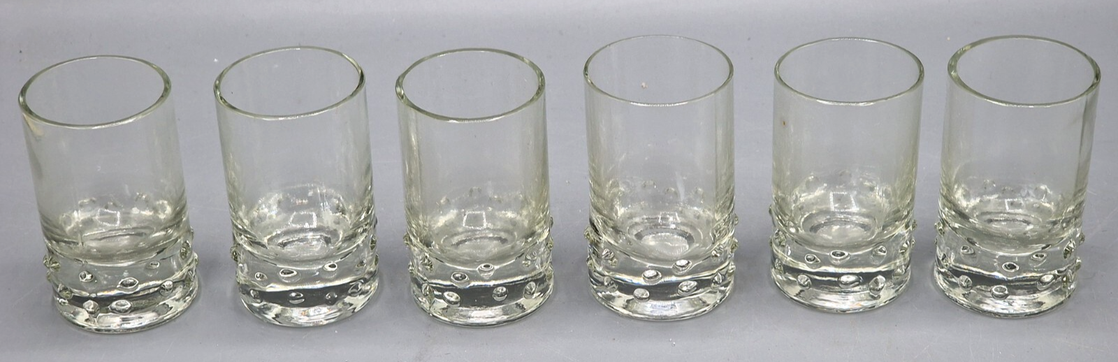 6x Antiquitäten Gläser Schnapsgläser Vintage Kristallglas Sammlerstücke