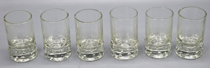 6x Antiquitäten Gläser Schnapsgläser Vintage Kristallglas Sammlerstücke