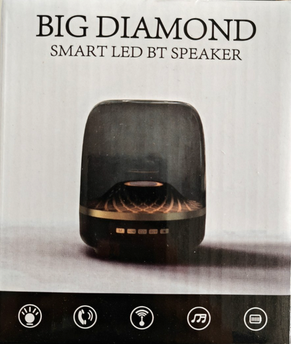 BIG DIAMOND Smart LED BT Speaker Bluetooth Lautsprecher LED Licht Musikbox A9