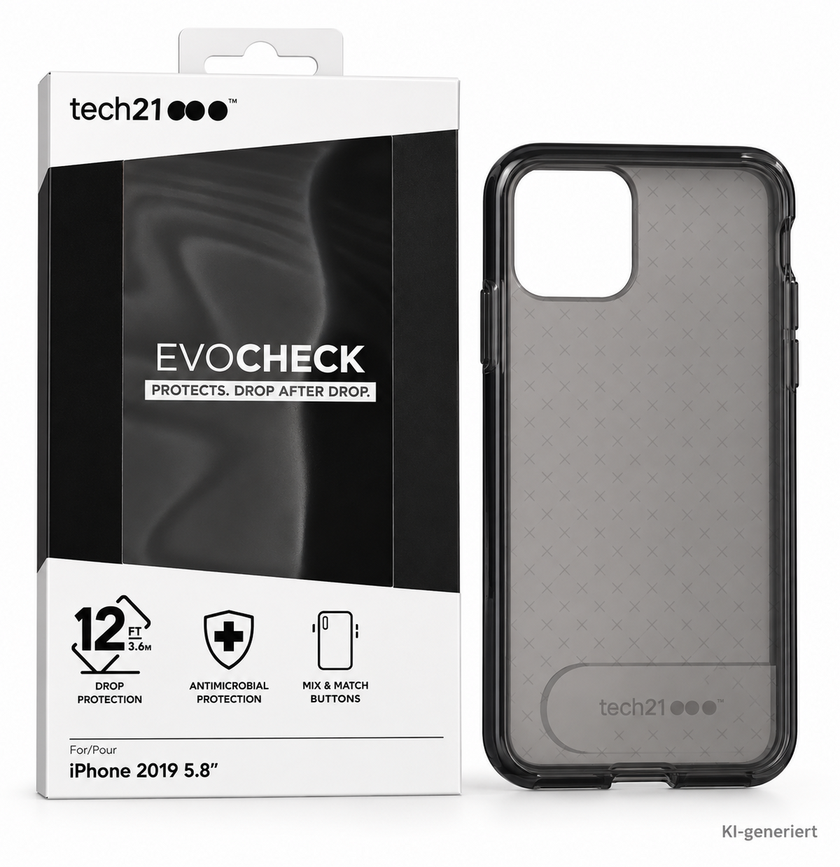 Tech21 Evo Check iPhone 11 Pro 5,8" Hülle Case Smokey Black T21-7227 A9