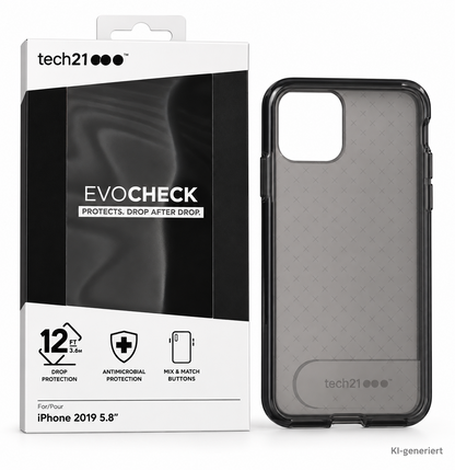 Tech21 Evo Check iPhone 11 Pro 5,8" Hülle Case Smokey Black T21-7227 A9
