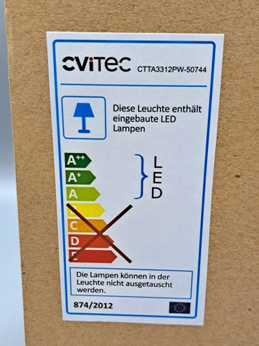 Cvitec CTTA3312PW-50744, IP20, 3000K, 1200lm Weiß, Strahler