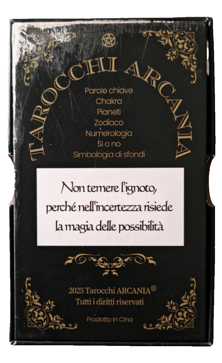 Tarocchi Arcana Tarotkarten Set Wahrsagekarten Astrologie Numerologie Chakra D4