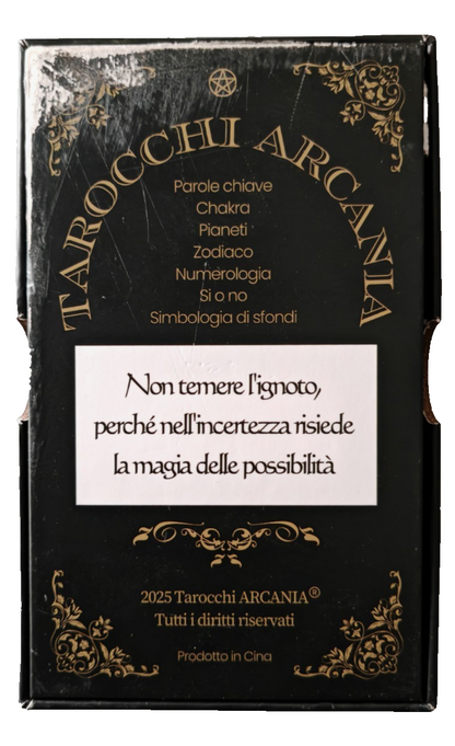 Tarocchi Arcana Tarotkarten Set Wahrsagekarten Astrologie Numerologie Chakra D4