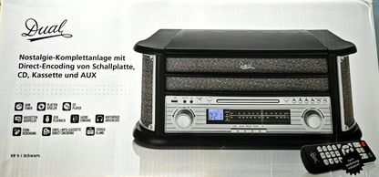 Dual NR 4-1 Radioplattenspieler Schwarz Retro Radio Plattenspieler Anlage C03