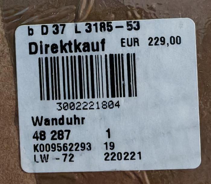 Klassische Pendel Wanduhr Holz Nussbaum Antik Stil Römische Ziffern E7