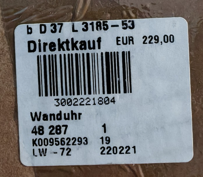 Klassische Pendel Wanduhr Holz Nussbaum Antik Stil Römische Ziffern E7