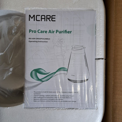 "MCARE Pro Care MA-600 Luftreiniger – Professioneller Luftfilter, Hohe Leistung