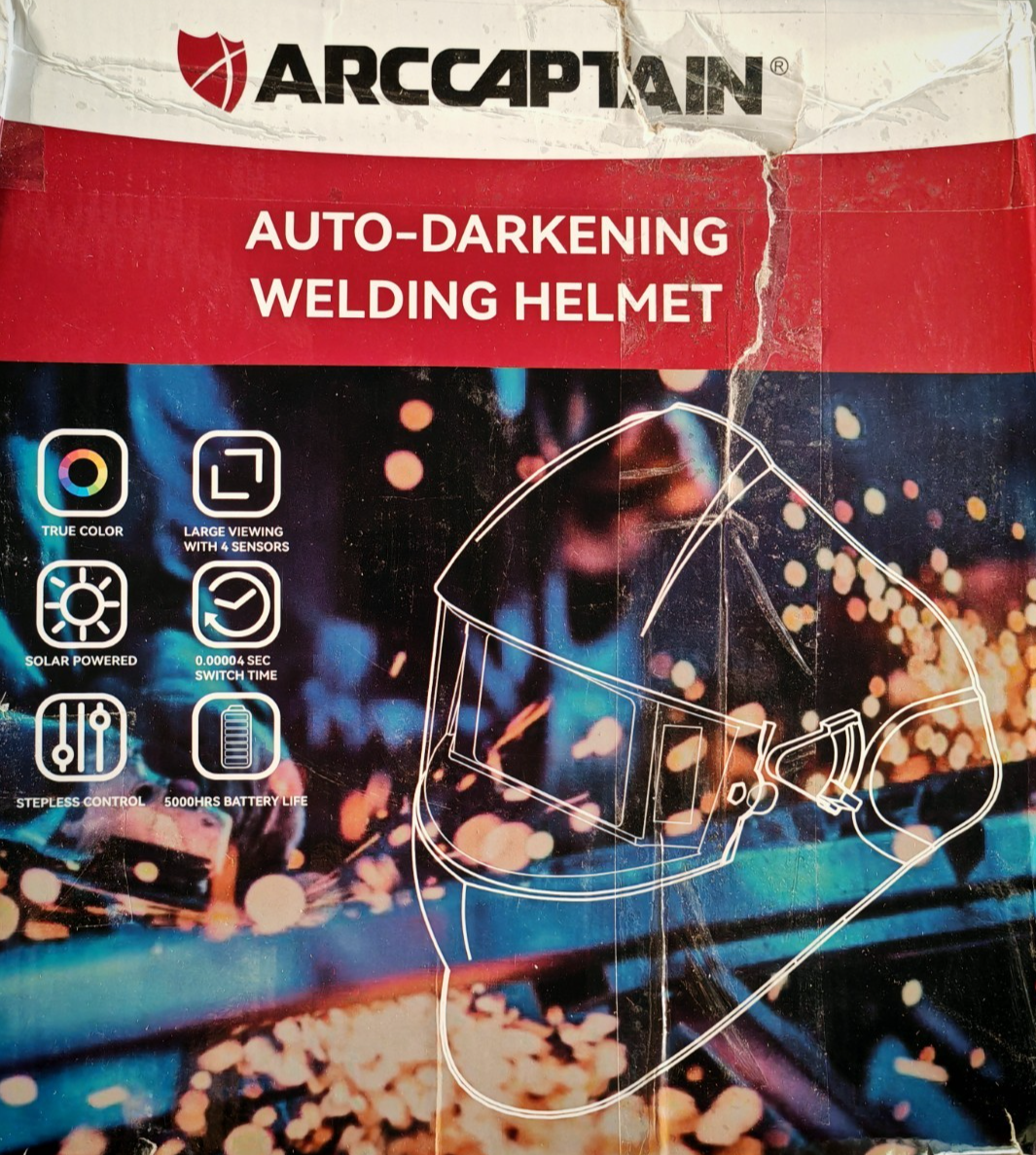 ARCCAPTAIN Sun20B Hyper View Schweißhelm Automatik Real Color DIN 4-13 B-02