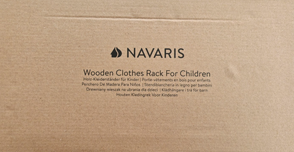 Navaris Kinder Wandgarderobe Holz Kleiderhaken Segelboot Leuchtturm Maritime B3