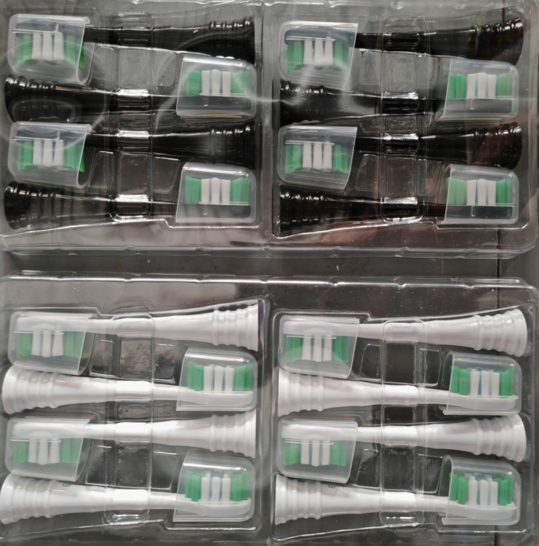 16x Ersatzbürsten Aufsteckbürsten für Oral-B Braun Zahnbürste Schwarz Weiß C1