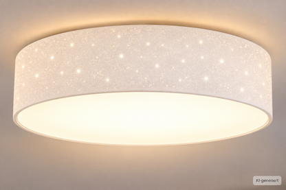 Navaris LED Deckenleuchte 32cm Sterneneffekt 2700-6500K Weiß 22W Stoff HA36