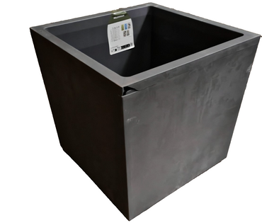 Deroma Pflanztopf Millenium Kunststoff Anthrazit 49 cm Garten Blumenkübel 4