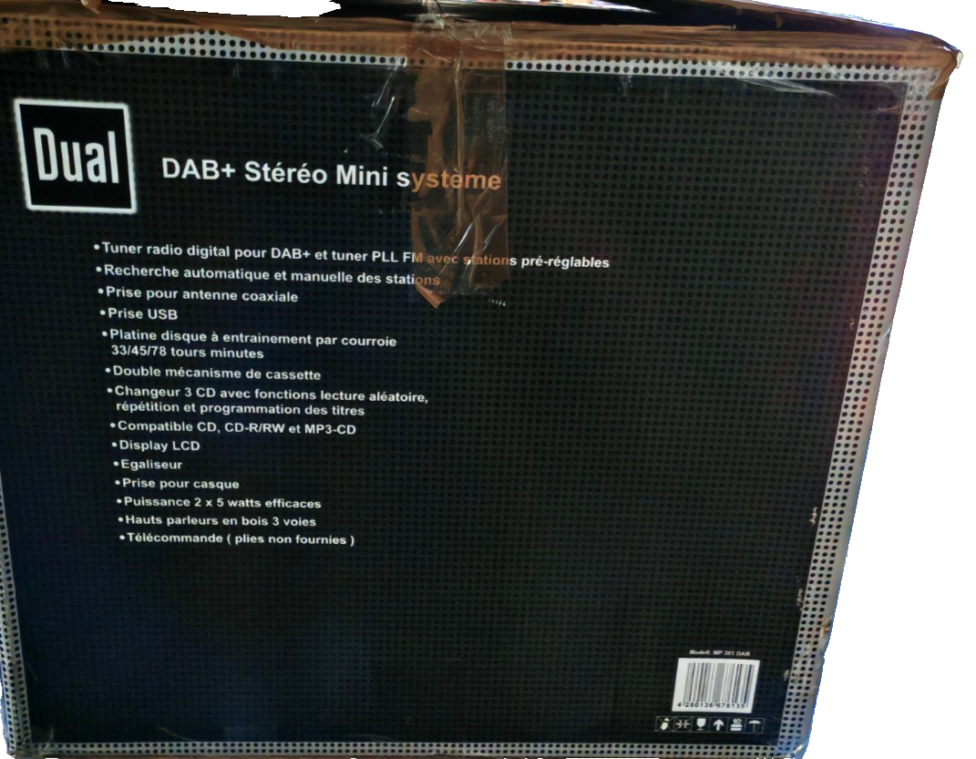 Dual MP301 Stereoanlage CD Wechsler Plattenspieler Kassettendeck USB Radio HA32