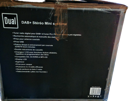 Dual MP301 Stereoanlage CD Wechsler Plattenspieler Kassettendeck USB Radio HA32
