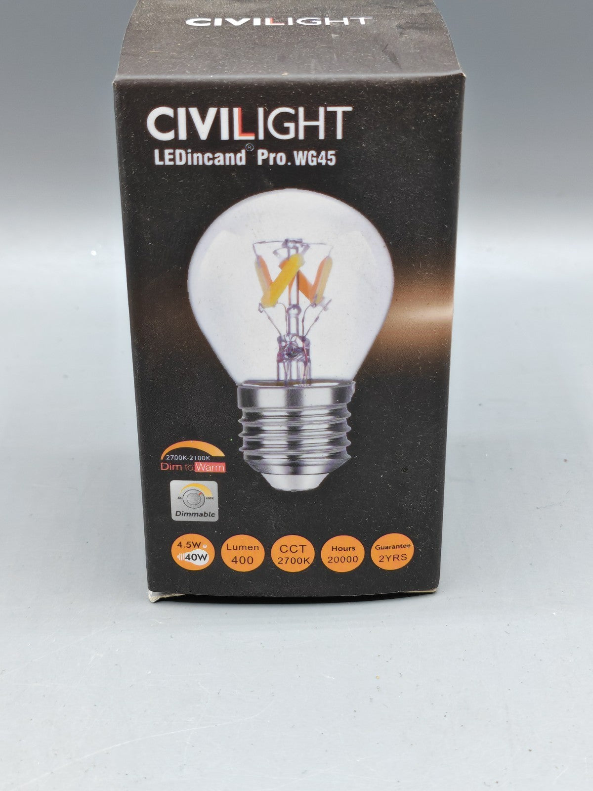 Civilight LEDincand Pro WG45, 40W, 400 Lumen, 2700K