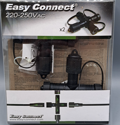 2x Easy Connect 66330 X-Verbinder 3 Ausgänge IP67 16A Gartenbeleuchtung HA34