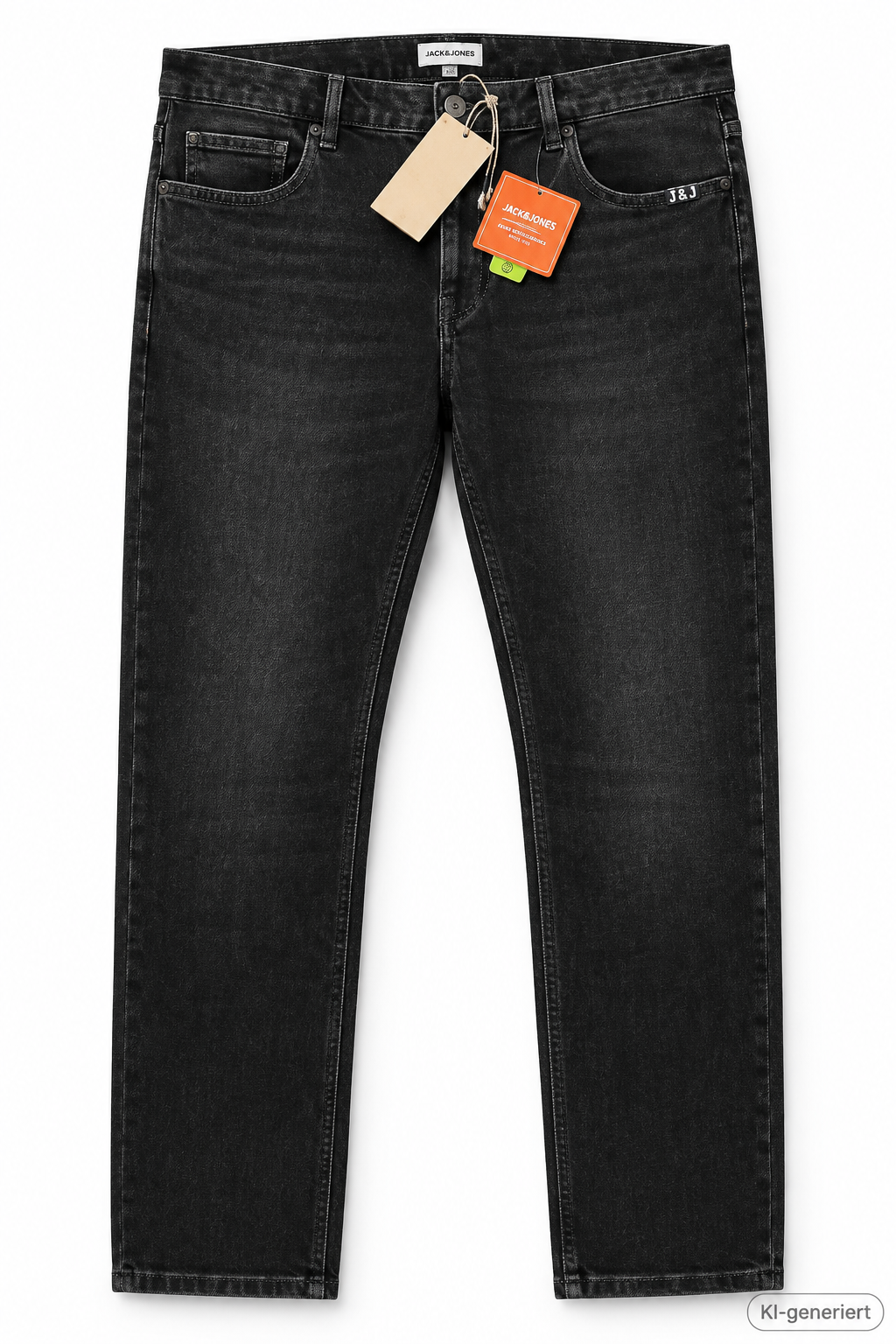 STRANDFEIN Menswear Herren Jeans Gr. 48 Schwarz lange Form Stretch Denim D2