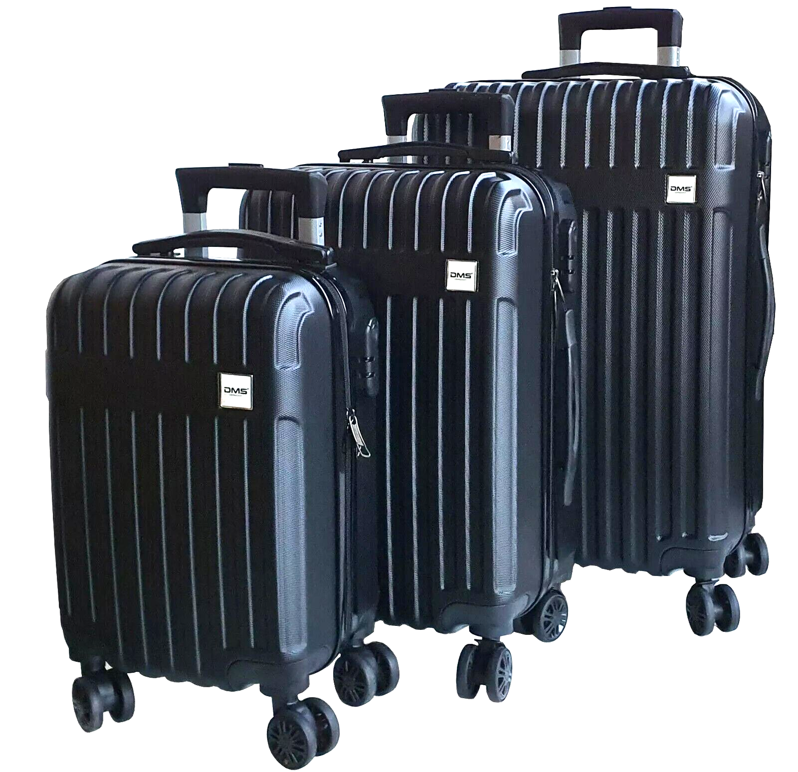 DMS® 3er Reisekoffer Set Trolley Handgepäck Hartschalenkoffer Koffer M-L-XL