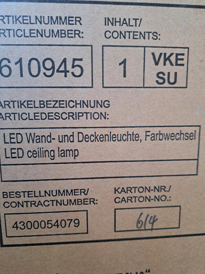 Tchibo TCM LED Decken- & Wandleuchte RGB Farbwechsel mit Fernbedienung