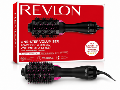 Revlon Pro Collection One Step RVDR5222 Warmluft und Volumenbürste - Schwarz C1