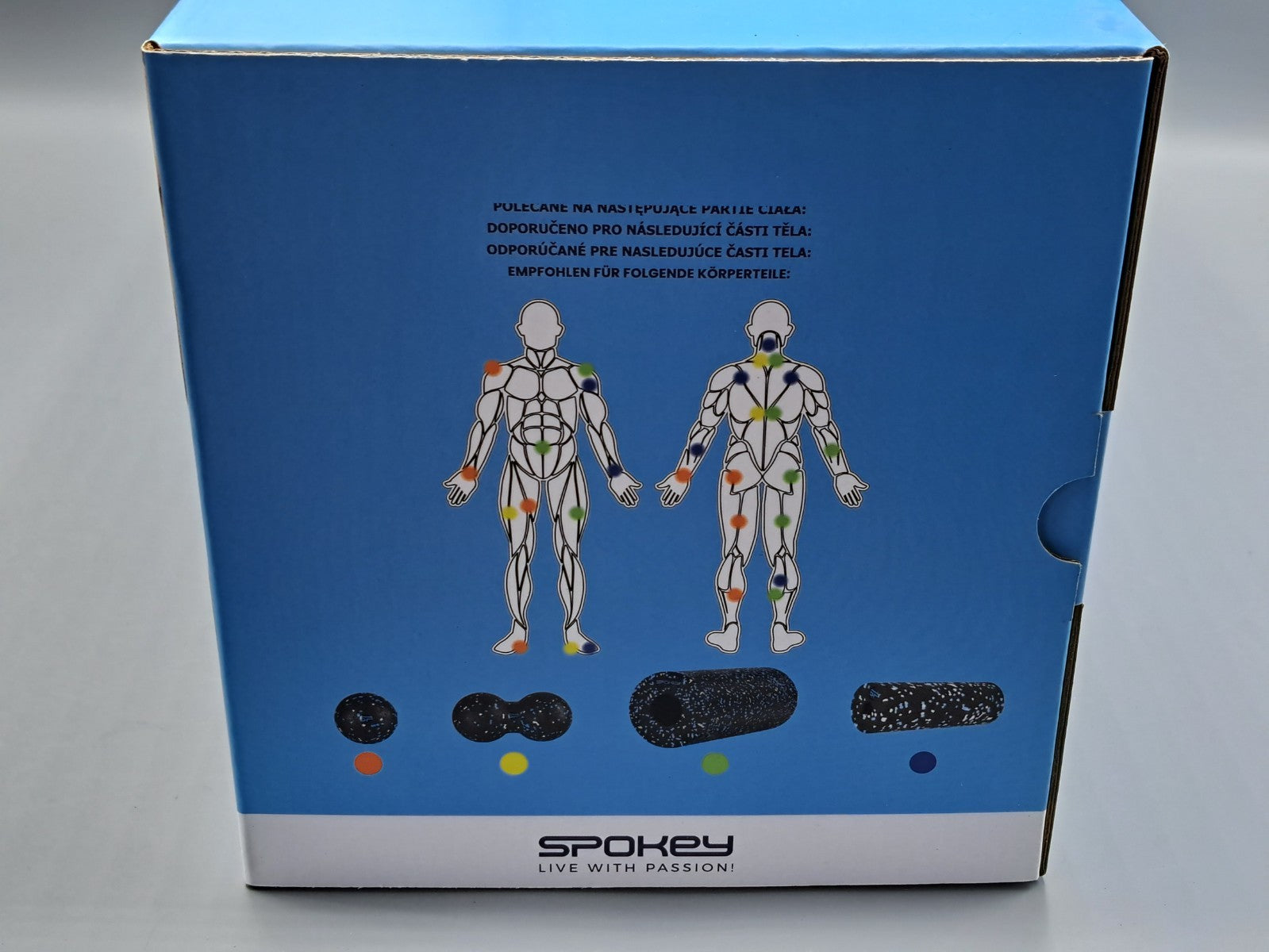 Spokey Massage Set, 4 teillig, Sport, Faszien