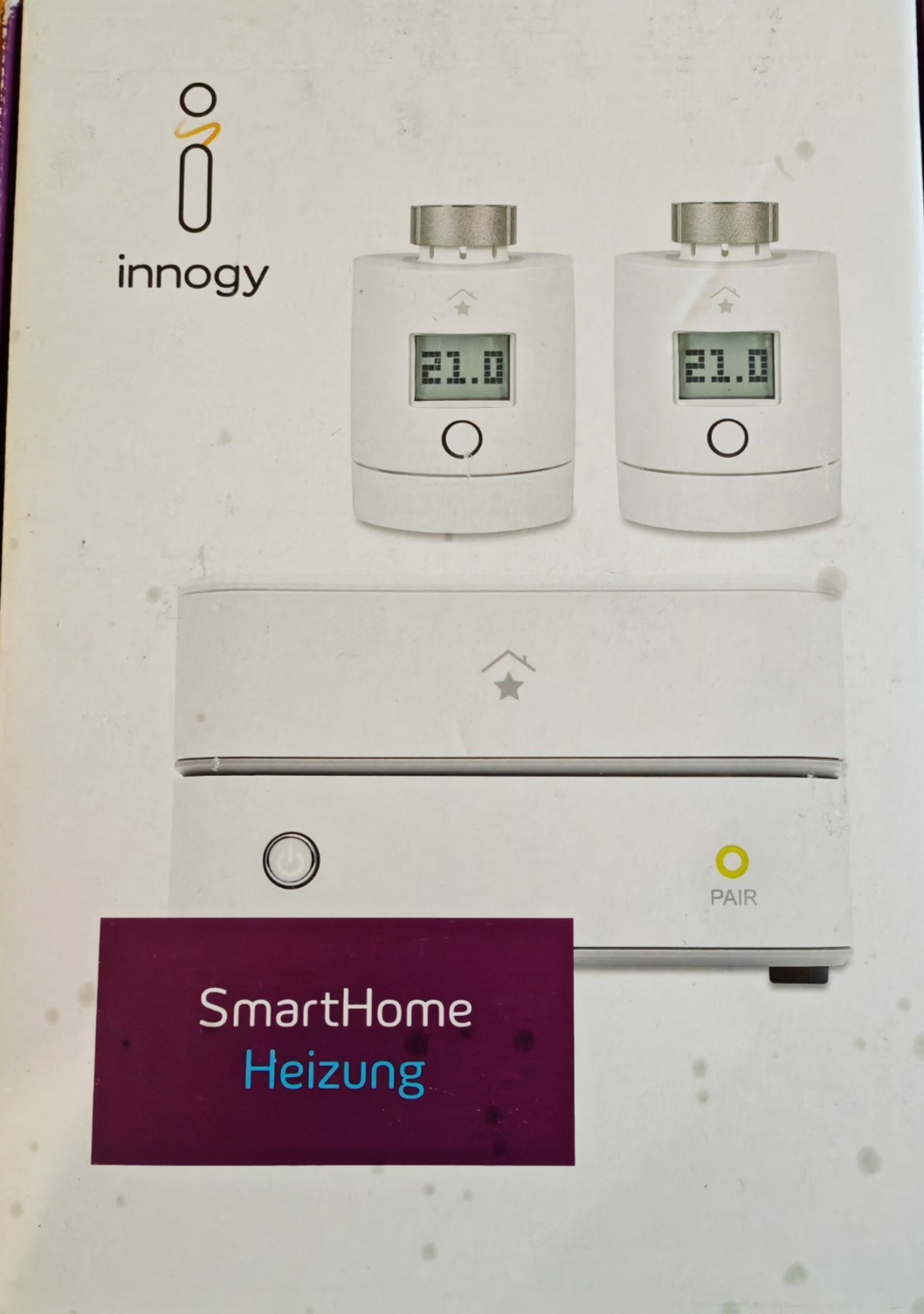 Innogy Smart Home Heizungssteuerung Set – 2 Thermostate & Zentrale Einheit