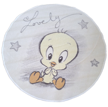 Teppich von Disney Rund 90cm Durchmesser Winnie Puuh Looney tunes Tweety Motive
