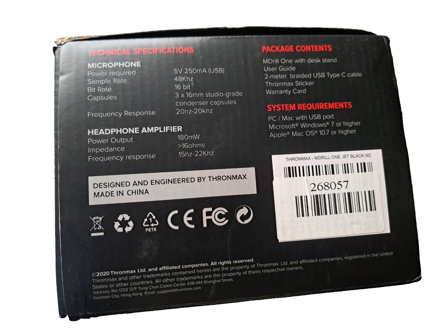 Thronmax MDRILL One M2B Streaming Mikrofon USB Mikrofon für PC & Gaming
