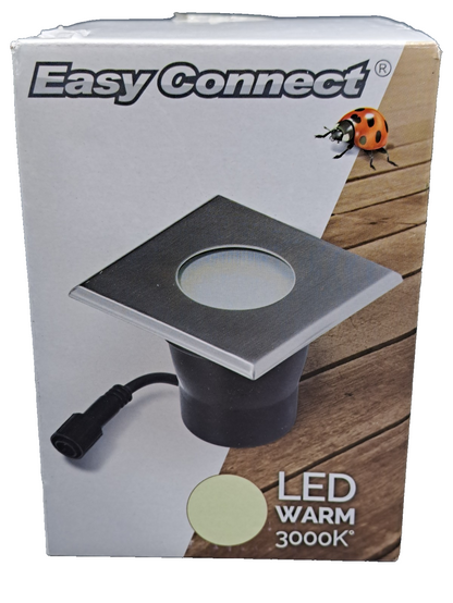 Easy Connect LED Bodeneinbaustrahler 4W 3000K IP65 GU10 Edelstahl 65486 HA34