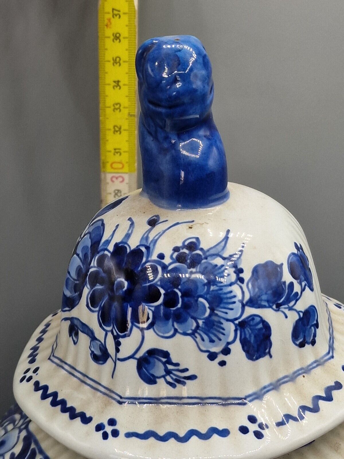 Delfts Holland Porzellan, Großes Gefäß, 36 cm Höhe