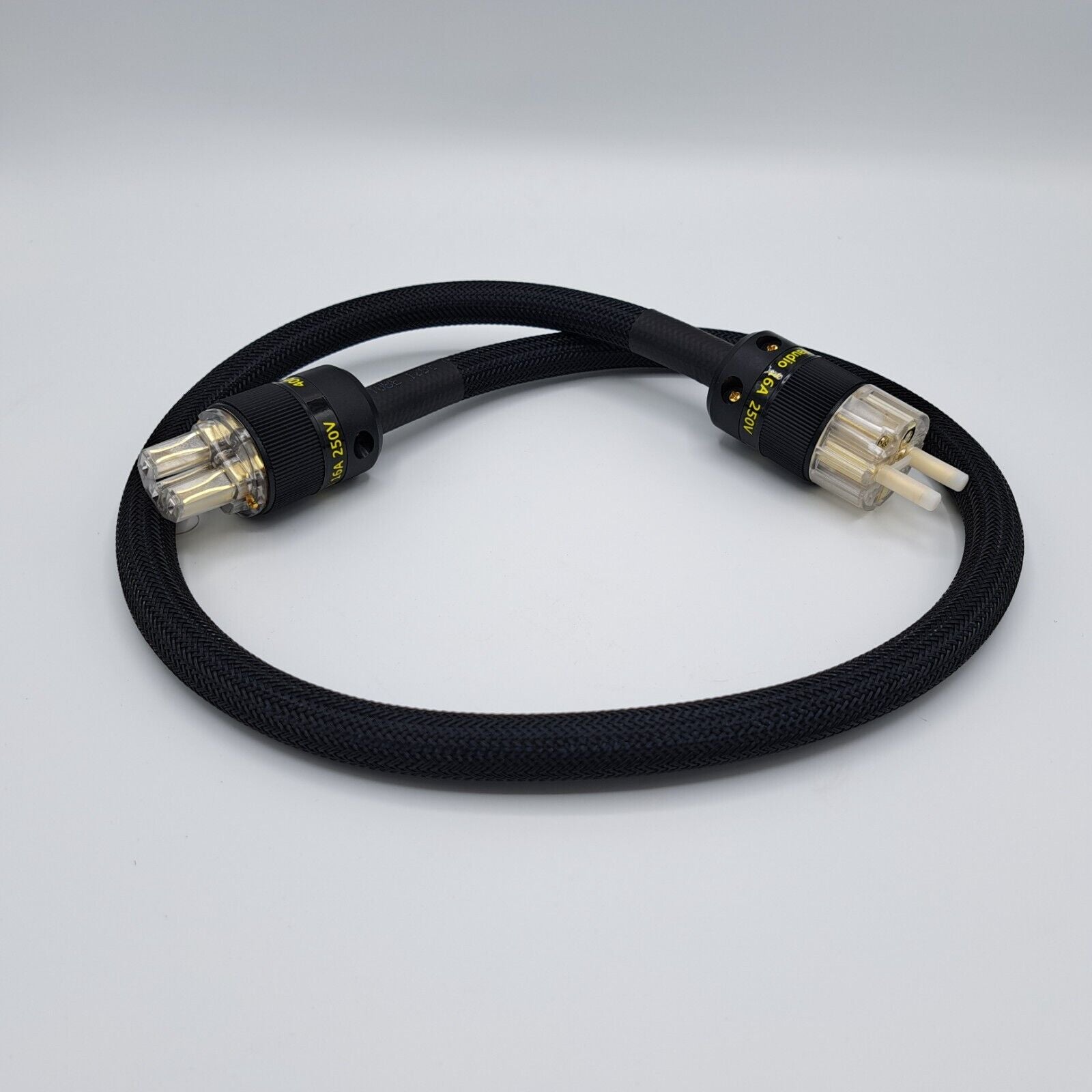 WAudio 10AWG Audio-Stromkabel- EU Standard HIFI Stromkabel mit Schuko-Stecker u