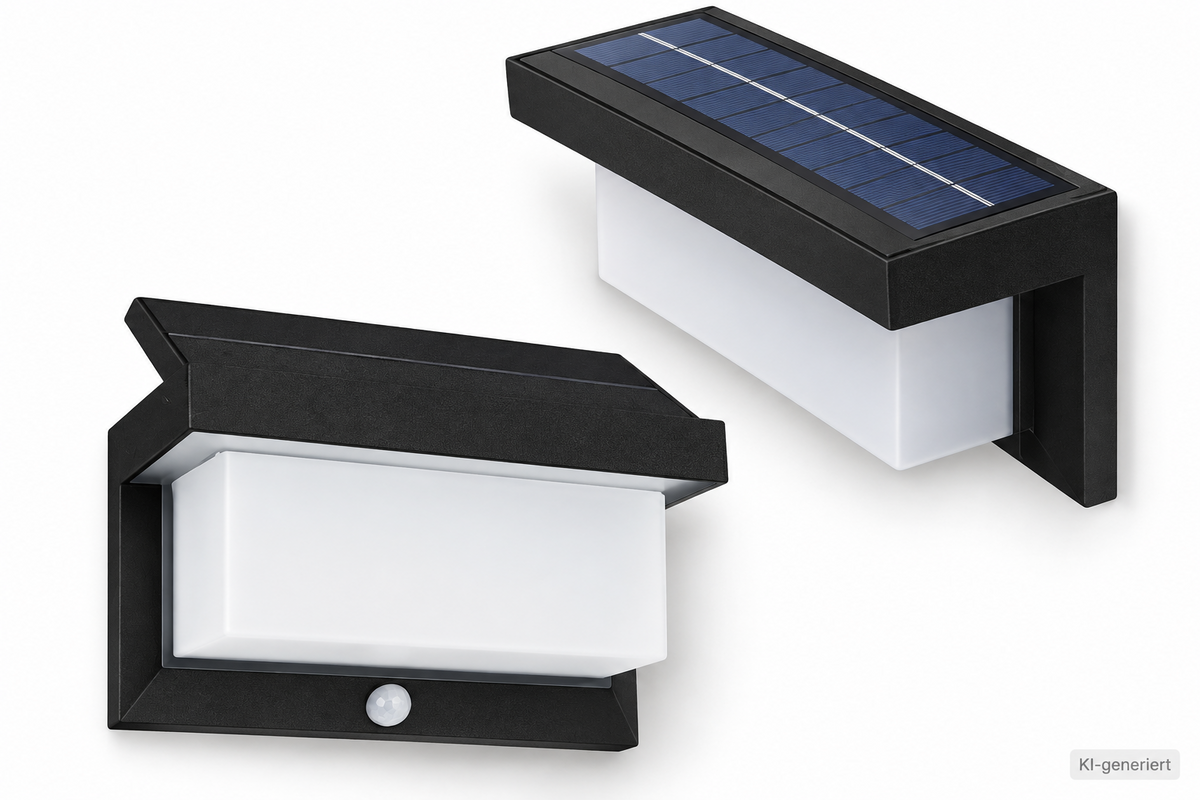Näve Tillis LED Solar Außenwandleuchte Bewegungsmelder 800lm IP44 1385322 HA35
