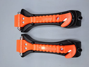 2x  Navaris ONLY 2-in-1 Notfallhammer 135,0 g Kopf: Stahl