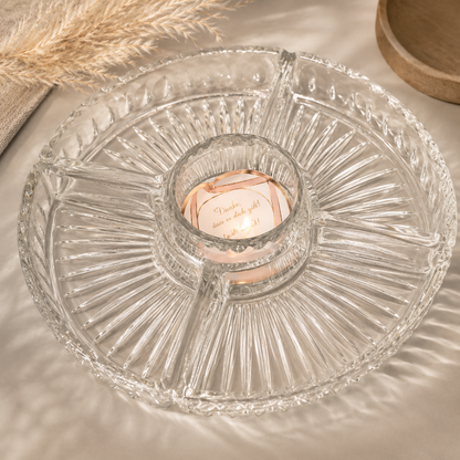 Glasschale 5-teilig Glas Antiquität Vintage Schale Dessertschale Set