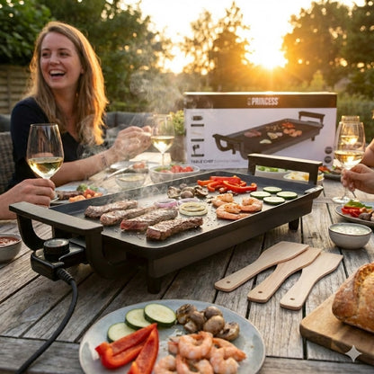 Princess Table Chef Economy Classic Tischgrill 1800W 43x23cm Elektrogrill C6