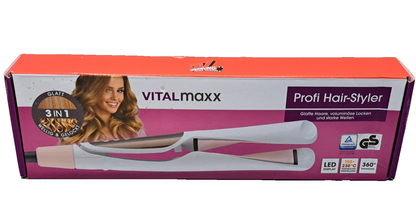 VITALmaxx Profi Hair Styler Lockenstab Glätteisen Locken & Glätten Haarstyle C1