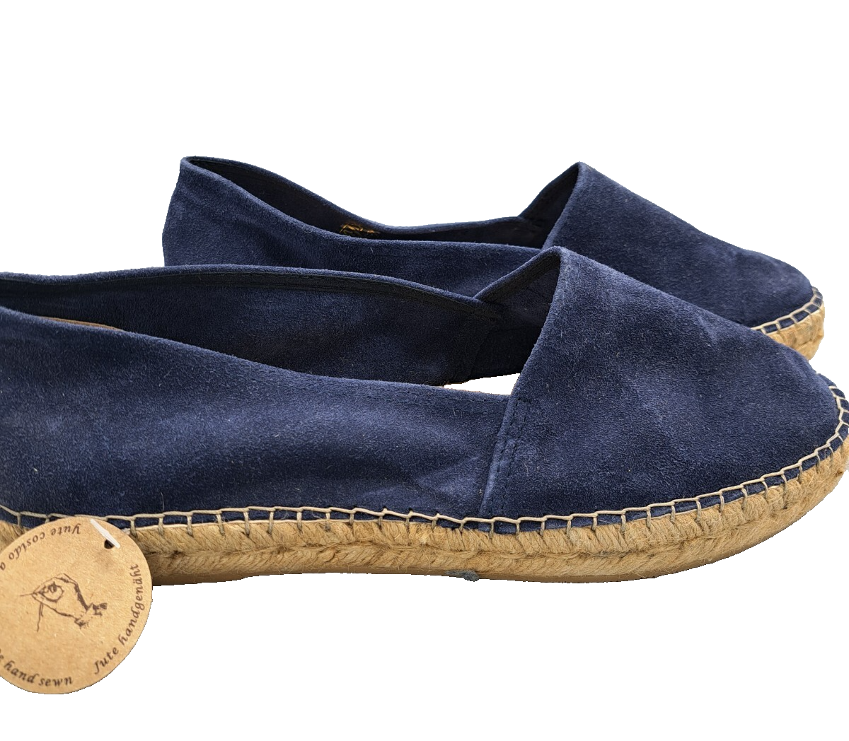 Macarena Damen Espadrilles Gr. 42 Dunkelblau Veloursleder Made in Spain G2
