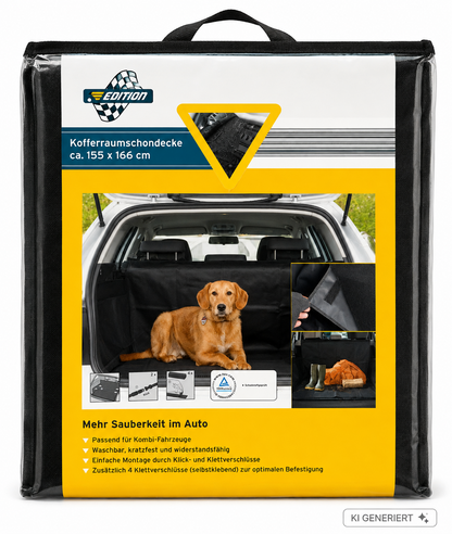 Edition Kofferraumschondecke 155x166cm Kofferraumschutz Auto Schutzdecke Hund E5