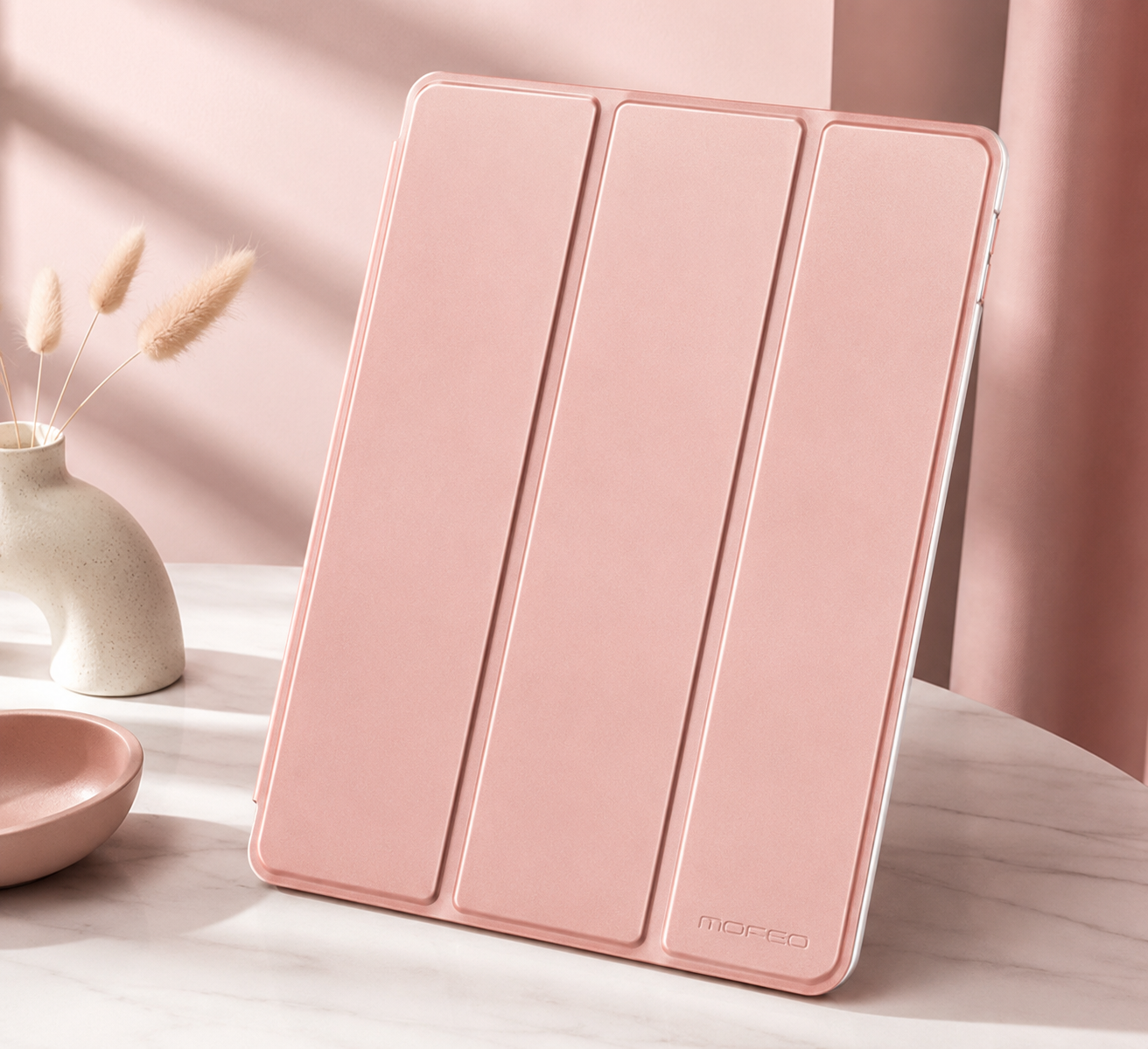 W Moko iPad 10.2 Zoll Case Rosegold Schutzhülle Tablet Hülle Smart Cover B7